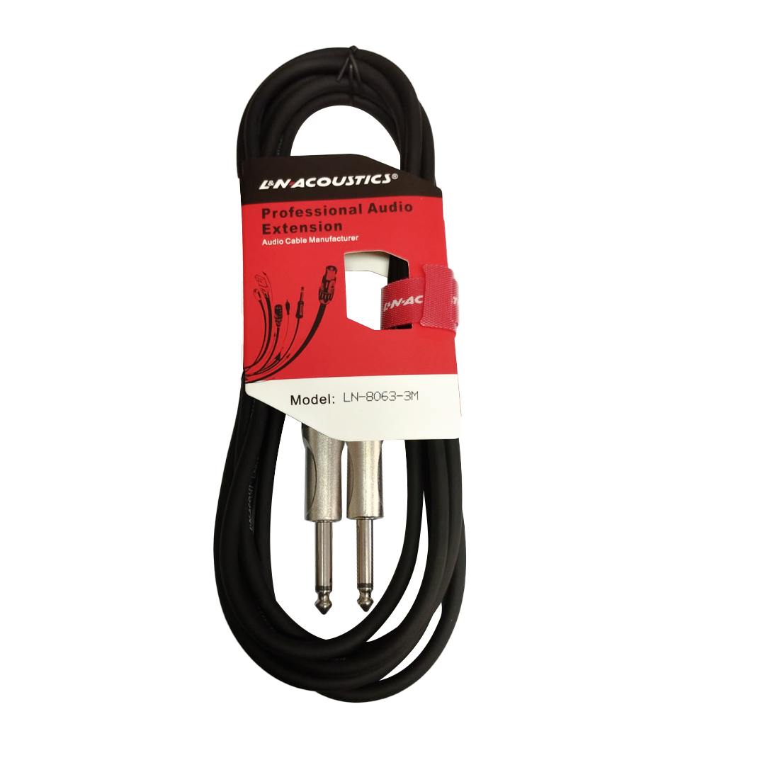 Cable Plug Mono 6.3MM A Plug Mono 6.3MM 3M L&N ACOUSTICS LN-8063/3M