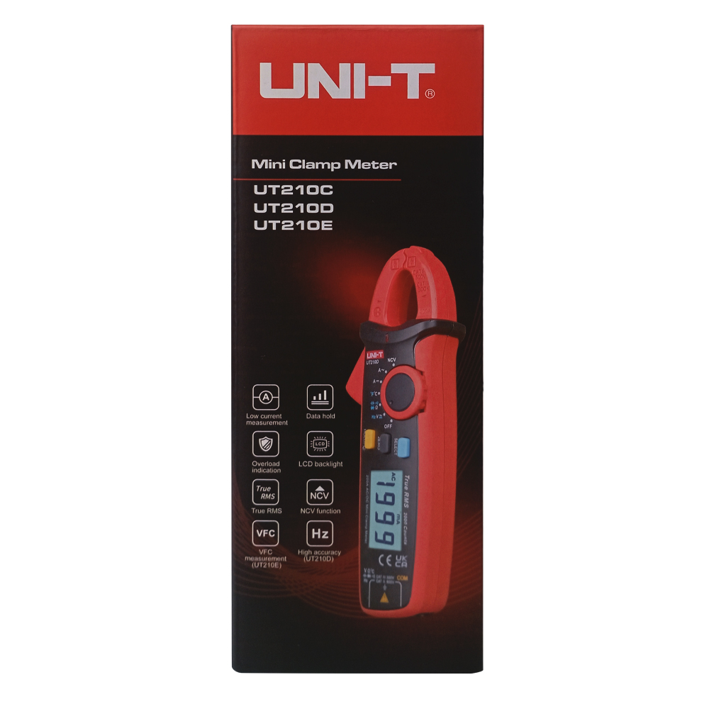 Mini Pinza Amperimétrica UNI-T UT-210E (100A AC/DC Alta Precisión)